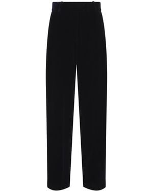 Giorgio Armani Night Sky Velvet Pants - Black