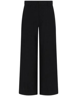 Max Mara S Max Mara Pantalone Sartoriale Abisso - Black
