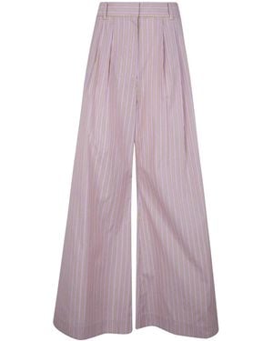 Zimmermann "Stripe" Wide Leg Pant - Purple