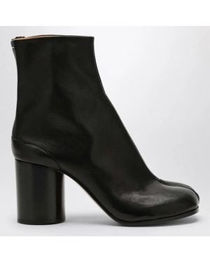 Maison Margiela Leather Tabi Ankle Boots - Black