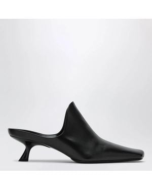 Loewe Emily Lambskin Leather Mules - Black