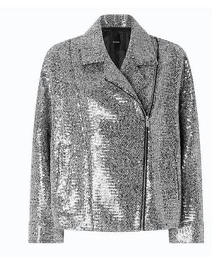 Pinko Stretch Cotton Jacket - Grey