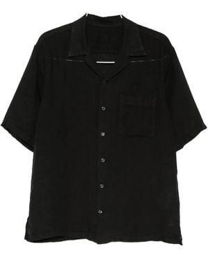 120% Lino Relaxed Fit Shirt - Black
