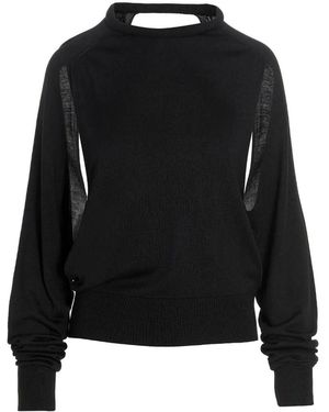 Ramael Cut Out Insert Top Jumper - Black