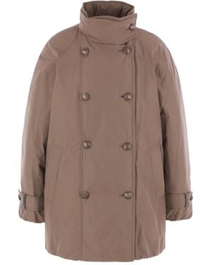 Brunello Cucinelli Short Down Jacket - Brown