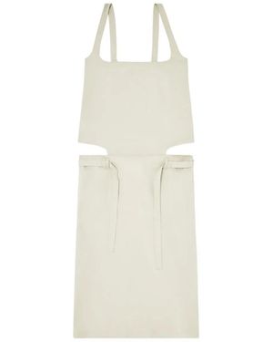 DIESEL Open Back Midi Dress - White
