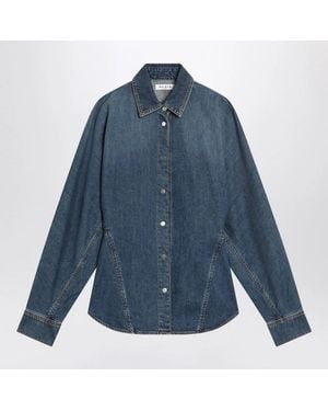 Alaïa Alaia Rounded Denim Shirt - Blue