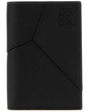 Loewe Puzzle Edge Bifold Cardholder - Black