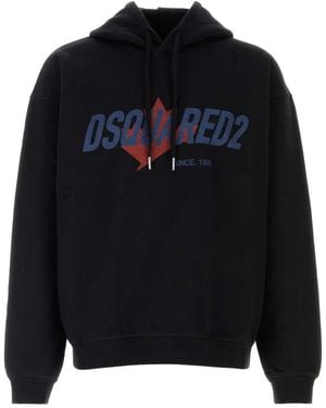 DSquared² Relax Fit Hoodie - Black