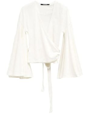 Jacquemus Top Le Cache Coeur Ventadou - White
