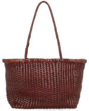 Dragon Diffusion Leather Shoulder Bag - Brown