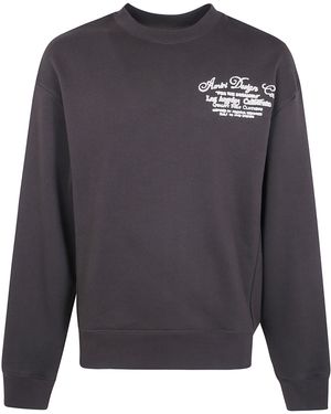 Amiri "Dreamers" Chain Stitch Crewneck - Gray