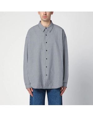 New Amsterdam Surf Association Wool Blend Checked Shirt - Gray