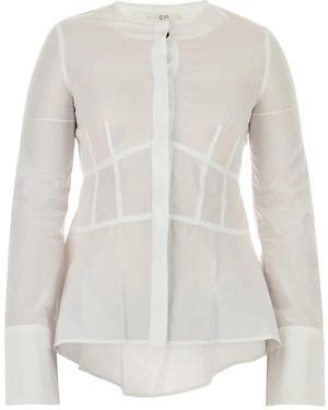 Co. Ls Tiered Top - White