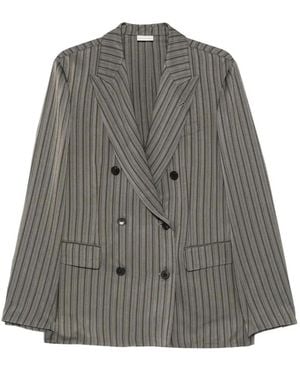 Dries Van Noten Balto Double-Breasted Blazer - Grey