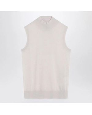 Max Mara S Max Mara Turtleneck Vest - White