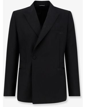 Dior Oblique Vigin Wool And Mohair Blazer - Black