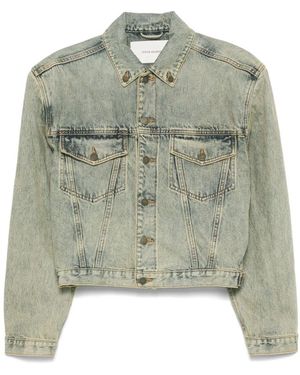 Entire studios "Shrunken" Denim Jacket - Green