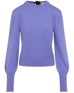 Lanvin Gros Grain Detail Jumper - Purple