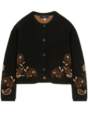 Alanui Island Roots Foulard Cardigan - Black