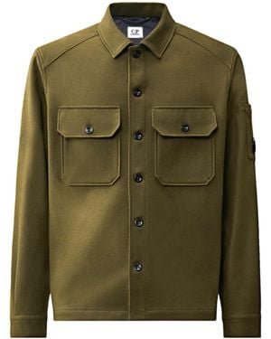 C.P. Company C.P.Company Lens-Detail Pocketed Jacket - Green