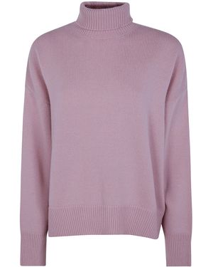 Mrz Turtleneck Oversized Jumper - Purple