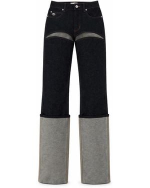 Jean Paul Gaultier Pants With Cuts - Black