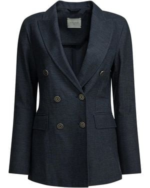 Circolo 1901 Cotton Linen Jacket - Black