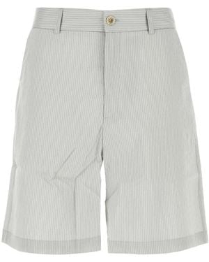 GIMAGUAS Embroidered Modal Blend Nicolas Bermuda Shorts - Grey