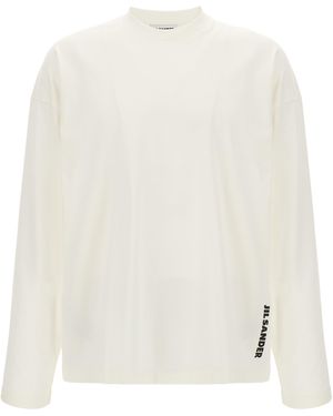 Jil Sander Logo T-Shirt - White