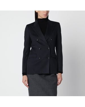 Tagliatore Doublebreasted Camel Hair Jacket - Black