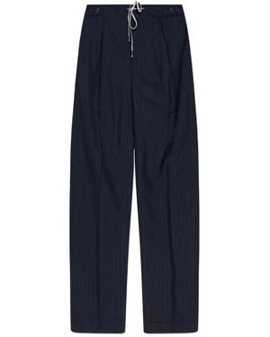 Maison Margiela Wool Trousers - Blue