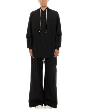 Rick Owens "Tommy Hustler" Hoodie - Black