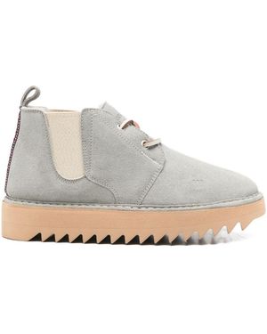 Woolrich Hugger Suede Leather Boots - White