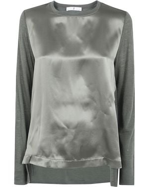 Whyci Round Neck T-Shirt - Gray