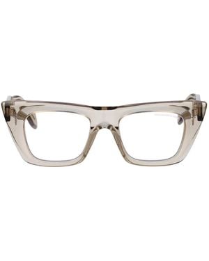 Cutler and Gross Acetate Sand Crystal Optical - Brown