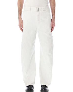 Lemaire Twisted Denim Trousers - White