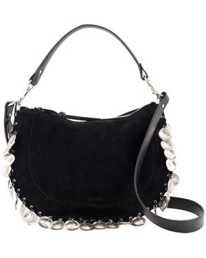 Isabel Marant Oskan Soft Zip Shoulder Bag - Black