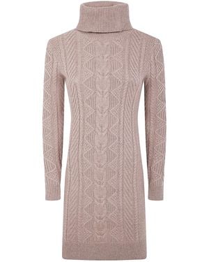 Ralph Lauren "Hurava" Long Sleeves Day Dress - Gray