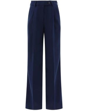 F.it Tailored Trousers With Pressed Crease - Blue
