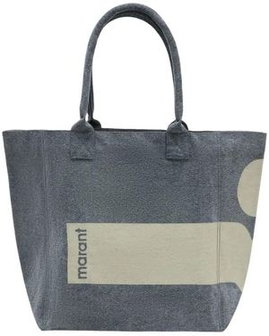 Isabel Marant Yenky Ga Shopper Bag - Blue