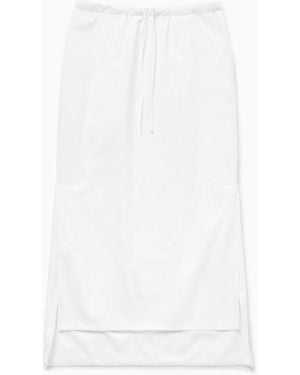1989 STUDIO Long Asymmetric Skirt - White