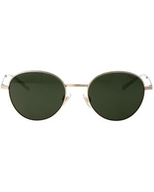 Polo Ralph Lauren Shiny Pale Metal Sunglasses - Green