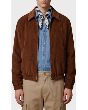 Ami Paris Ami De Coeur Corduroy Jacket - Brown