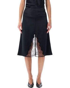 Anine Bing Malou Lace Skirt - Black