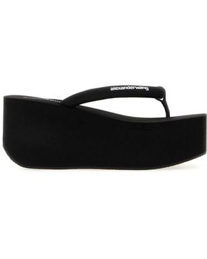 Alexander Wang Jenna Thong Platform Sandal - Black