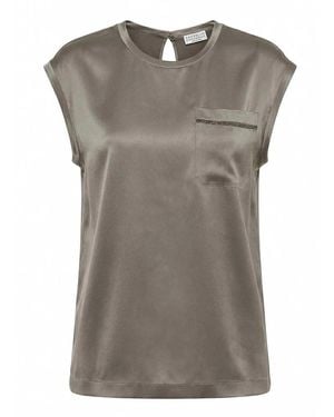 Brunello Cucinelli Blouse - Gray