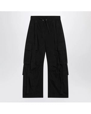 Dolce & Gabbana Dolce&Gabbana Waxed Faille Cargo Pants - Black