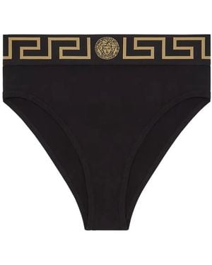 Versace Slip Con Greca - Black