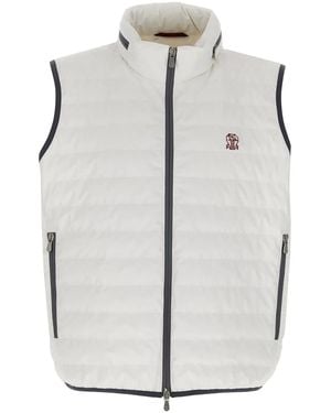 Brunello Cucinelli Logo Vest - Gray